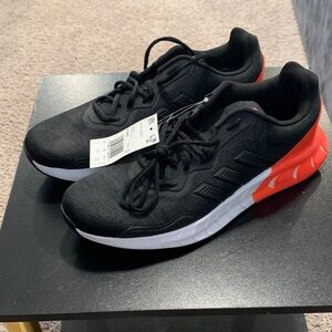 adidas Black and Red Athletic Shoes